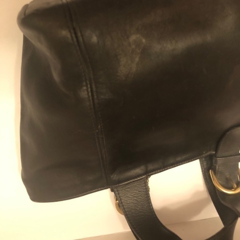 Coach vintage black leather tote waverly 4134 - Picture 10 of 16